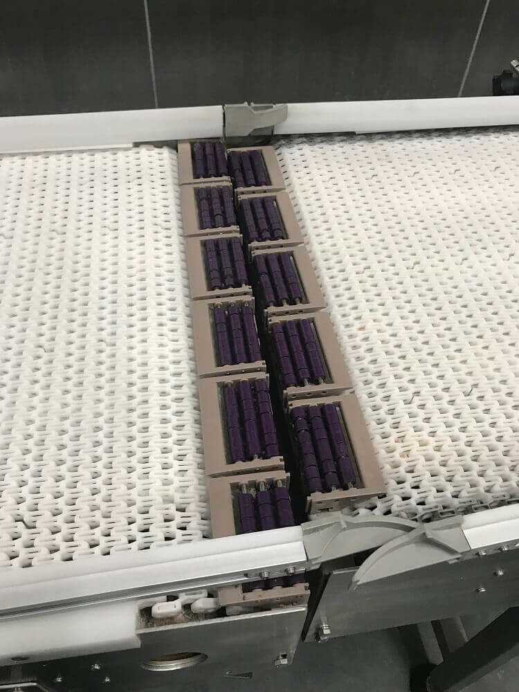 Plastic Linear Mesh Belt Conveyor Line